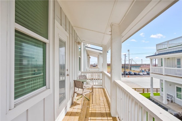 balcony with a porch