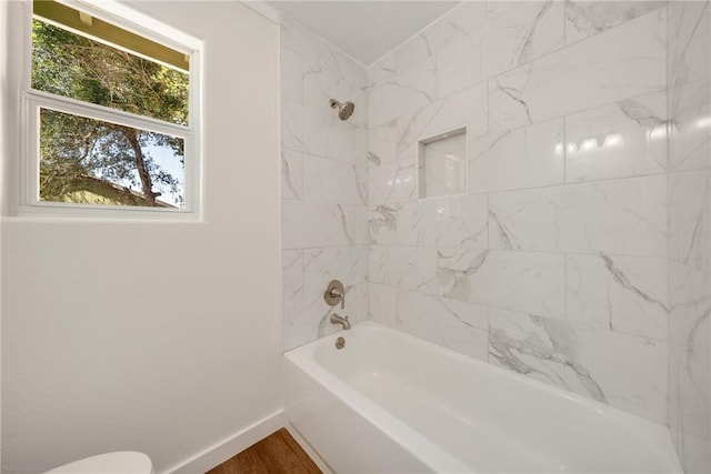 5506 Curtis Clark Dr, Corpus Christi, TX 78411 - bathroom with baseboards and shower / washtub combination