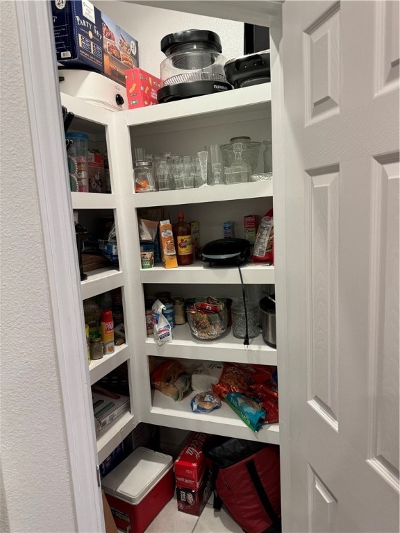 view of pantry