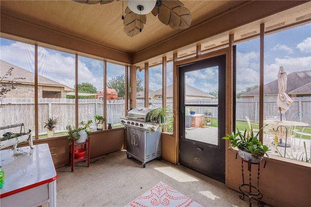 6005 Tapestry Dr, Corpus Christi, TX 78414 - sunroom with carpet flooring