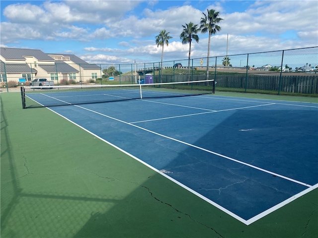 view of tennis court