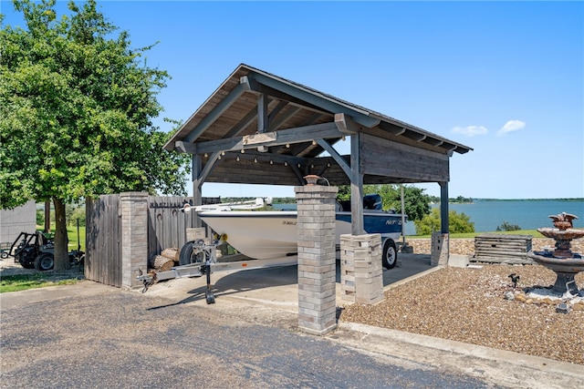 view of home's community featuring a water view