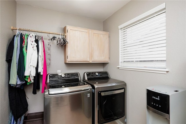 3346 Samoa Dr, Corpus Christi, TX 78418 - washroom featuring washing machine and dryer and cabinet space