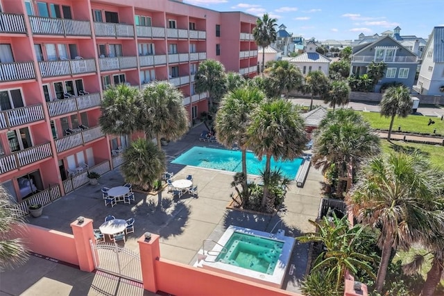 view of pool with a patio area