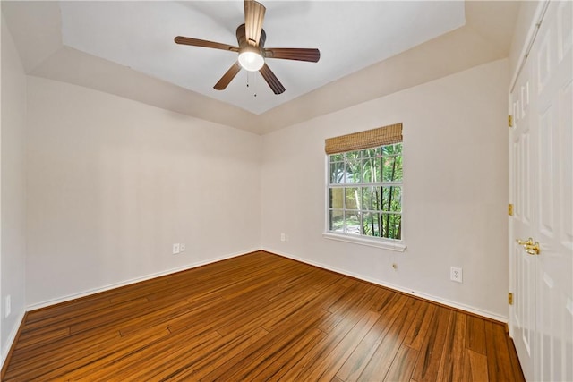 5609 Leicester Dr, Corpus Christi, TX 78414 - empty room with wood-type flooring and ceiling fan