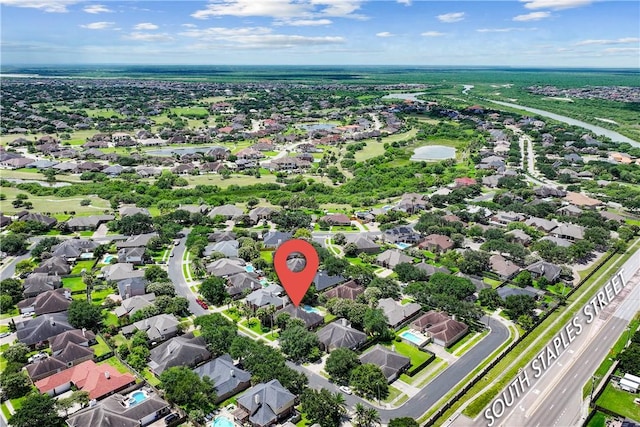 5609 Leicester Dr, Corpus Christi, TX 78414 - aerial view of property's location featuring nearby suburban area