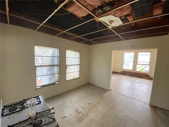 unfurnished room featuring a wealth of natural light