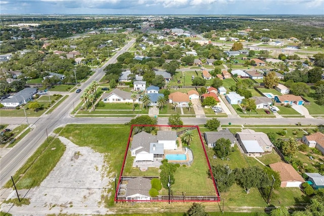 119 N Rife St, Aransas Pass, TX 78336 - aerial perspective of suburban area featuring property boundaries highlighted