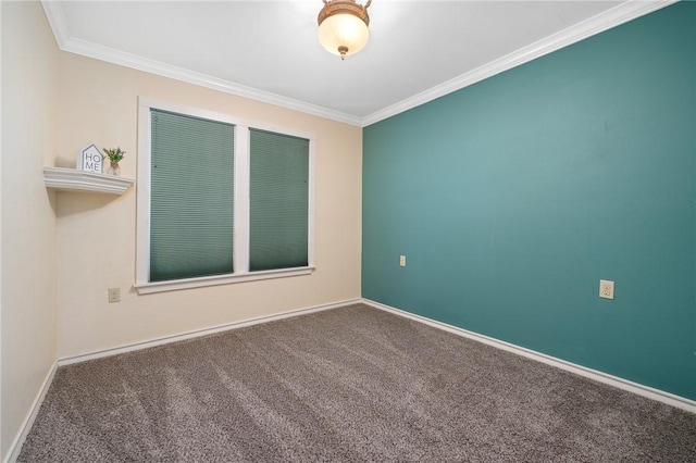 119 N Rife St, Aransas Pass, TX 78336 - carpeted spare room featuring crown molding and baseboards