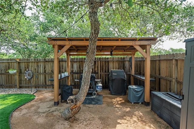 1962 Lighthouse Lakes Ln, Aransas Pass, TX 78336 - view of patio / terrace featuring a fenced backyard and area for grilling