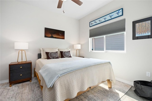 1962 Lighthouse Lakes Ln, Aransas Pass, TX 78336 - bedroom featuring ceiling fan and baseboards