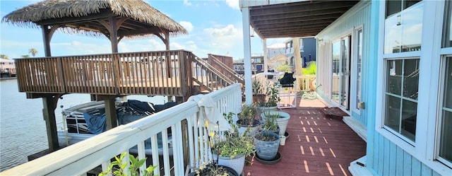 13757 Cayo Gorda Ct, Corpus Christi, TX 78418 - view of wooden terrace