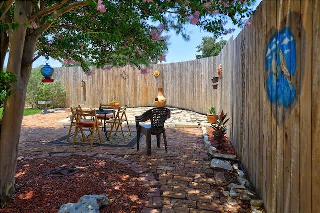 view of patio