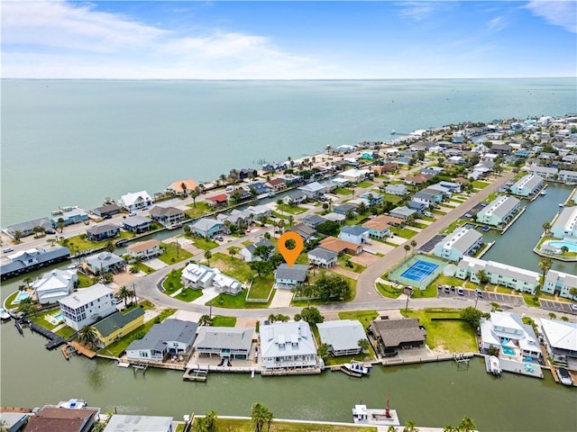 42 Nassau Dr, Rockport, TX 78382 - aerial overview of property's location featuring a nearby body of water and nearby suburban area