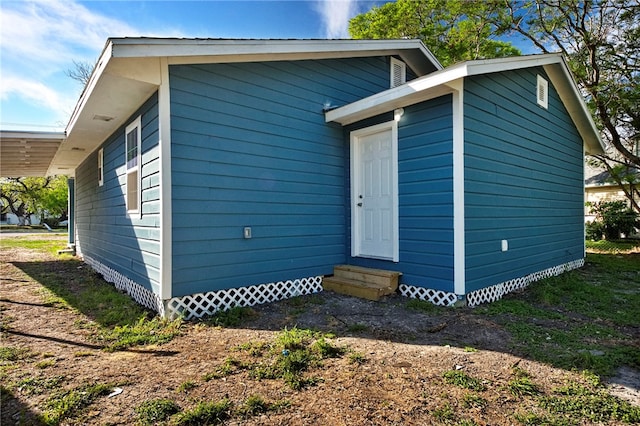 view of back of property