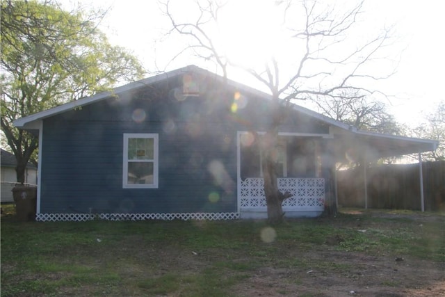 view of property exterior