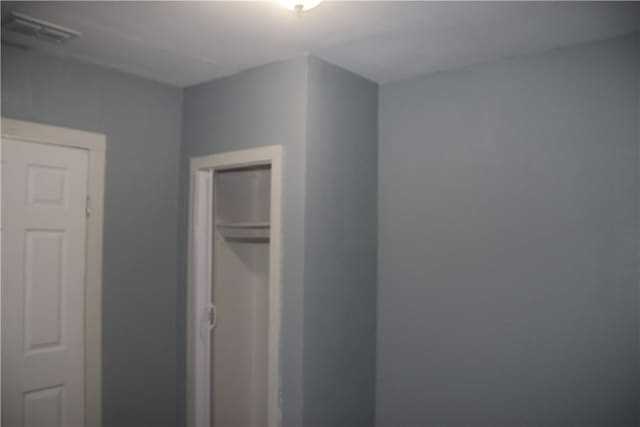 unfurnished bedroom featuring a closet