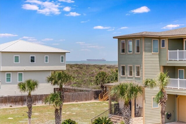 835 Ocean Side Dr, Port Aransas, TX 78373 - view of yard featuring stairs