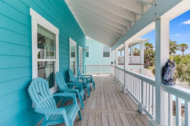 835 Ocean Side Dr, Port Aransas, TX 78373 - view of wooden deck