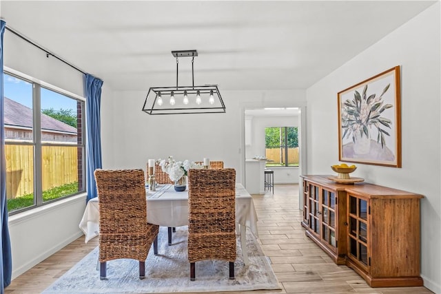 5025 Queens Ct, Corpus Christi, TX 78413 - dining space with light wood finished floors