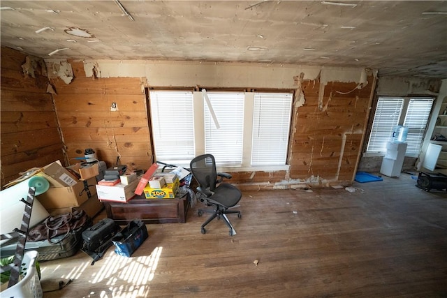 miscellaneous room with hardwood / wood-style flooring