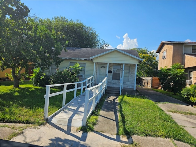 bungalow with fence