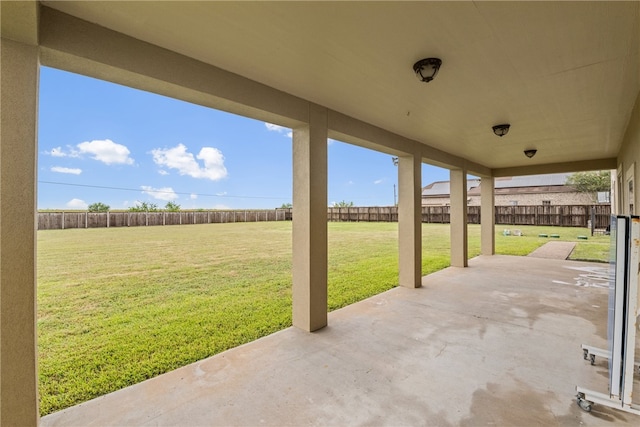 6001 King Trl, Corpus Christi, TX 78414 - fenced backyard with a patio