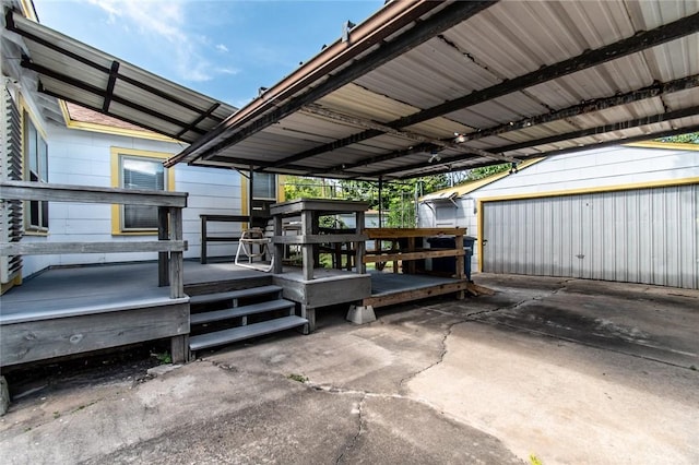 1522 Clodah Dr, Corpus Christi, TX 78404 - garage with a carport