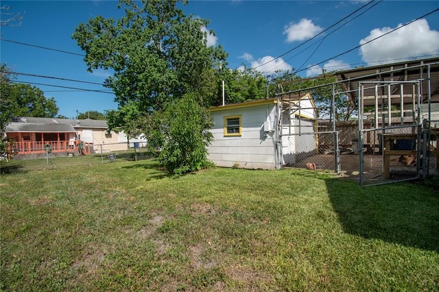 1522 Clodah Dr, Corpus Christi, TX 78404 - fenced backyard with an outbuilding