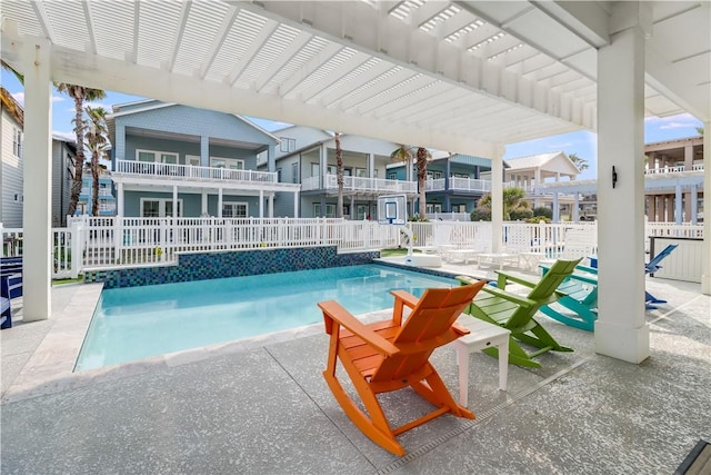 969 Banyan Beach Dr, Port Aransas, TX 78373 - view of swimming pool featuring a patio