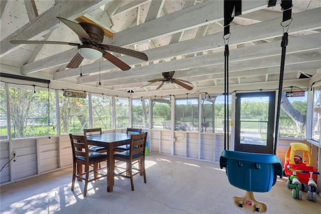 view of sunroom