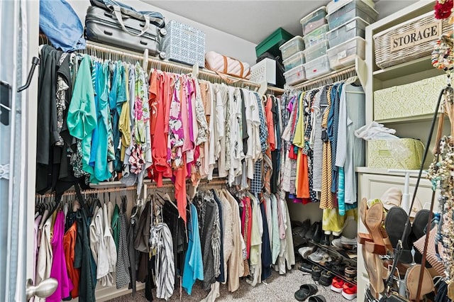 3137 Piranha Dr, Corpus Christi, TX 78414 - walk in closet featuring carpet flooring