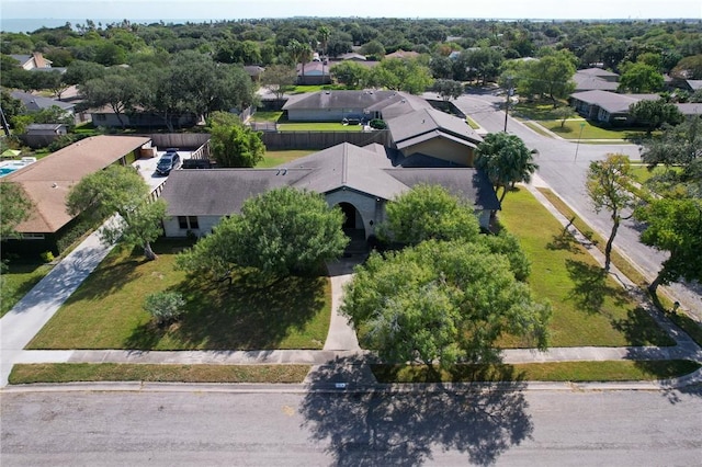 birds eye view of property featuring a residential view