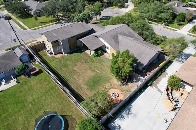 bird's eye view featuring a residential view