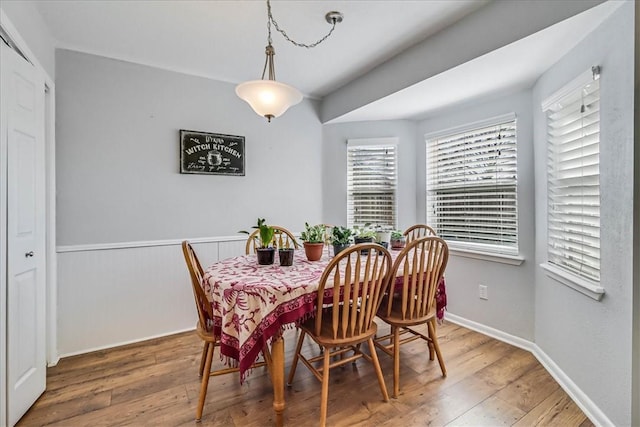 dining room featuring hardwood / wood-style floors