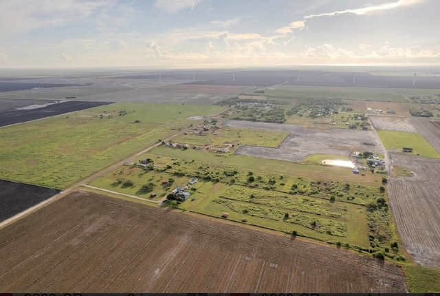 aerial view featuring a rural view