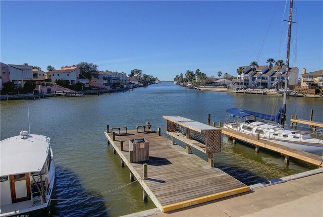 14300 S Padre Island Dr Unit 79, Corpus Christi, TX 78418 - dock featuring a water view and a residential view
