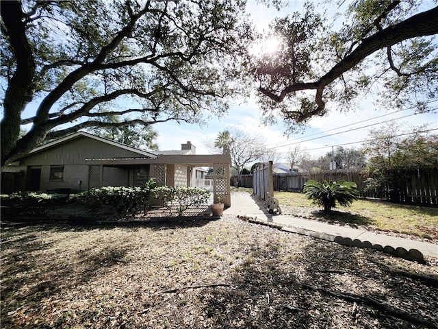 view of rear view of property