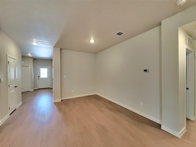 3002 Stone Creek Dr, Corpus Christi, TX 78410 - spare room with light wood finished floors, baseboards, and recessed lighting