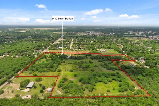 view of property location with property parcel outlined