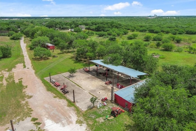 drone / aerial view of a forest