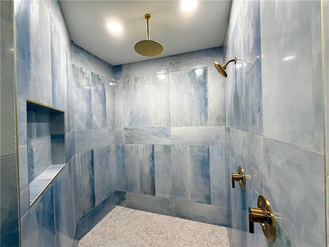 13817 Hawksnest Bay Dr, Corpus Christi, TX 78418 - bathroom featuring a tile shower