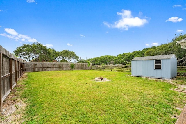 1201 Cline St, Corpus Christi, TX 78418 - view of yard featuring a fire pit
