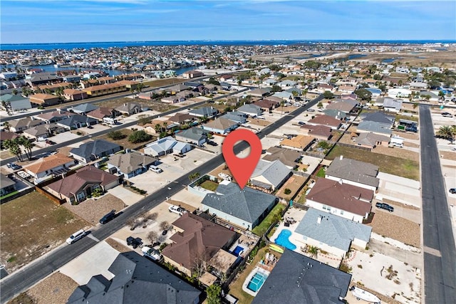 bird's eye view featuring a residential view