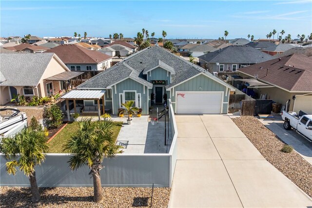 view of front facade featuring a garage