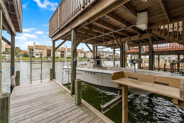 15414 Salt Cay Ct Unit 5E, Corpus Christi, TX 78418 - dock area with a water view and boat lift
