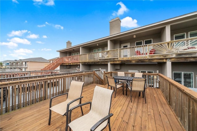 15414 Salt Cay Ct Unit 5E, Corpus Christi, TX 78418 - deck featuring outdoor dining area