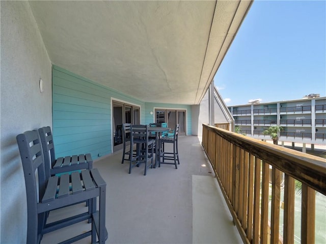 5973 State Highway 361 Unit 218, Port Aransas, TX 78373 - balcony featuring outdoor dining space