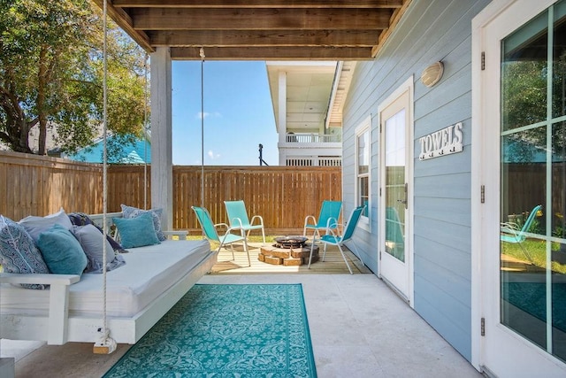 view of sunroom / solarium