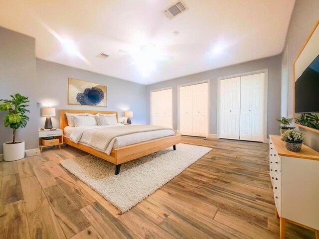 112 Fm 1042, Three Rivers, TX 78071 - bedroom with two closets and light wood-type flooring
